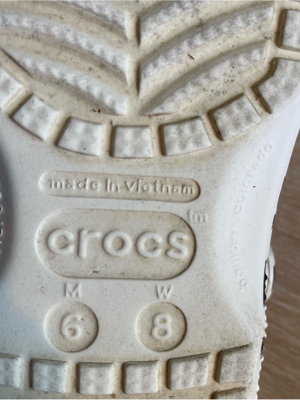 CROCS Black and White Zebra Stripe Animal Print Slip on Clogs Women’s 8 Men’s 6 - Picture 8 of 8